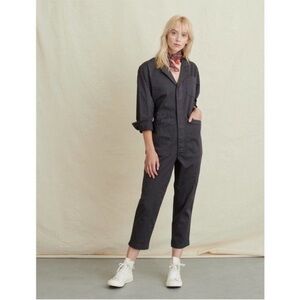 Alex Mill Standard Jumpsuit Iron Grey Cotton Twill Womens Size L